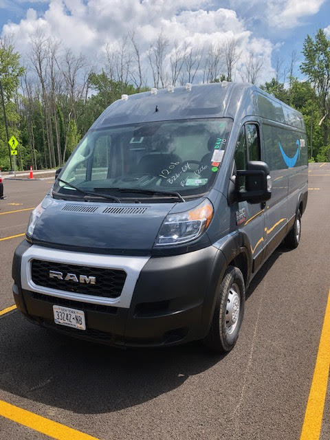 D&V Package Express delivery fleet trucks